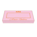 Full color printed paper rectangle luxury design  pink 3d mink eyelash packaging box